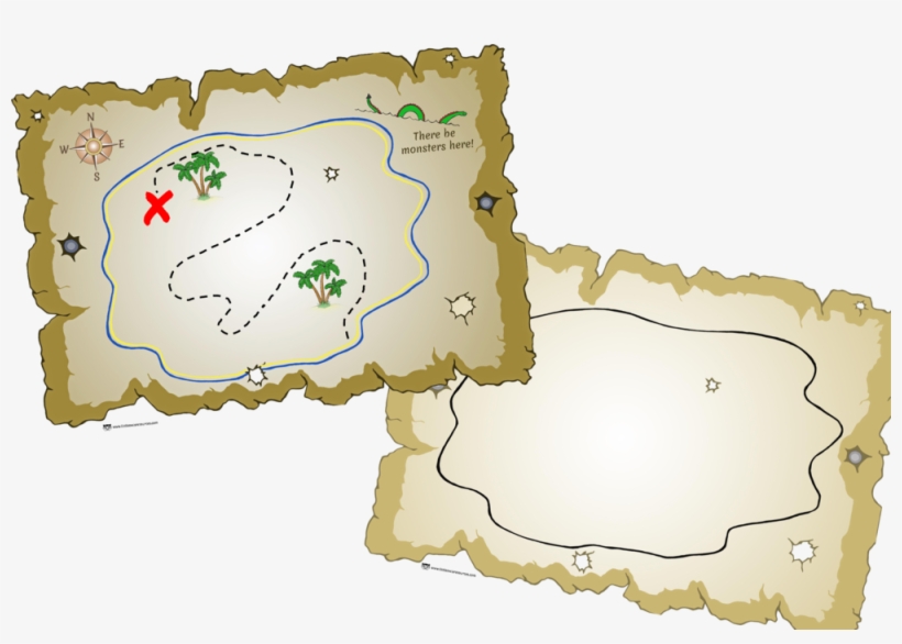 Treasure Map Role-play And Mark Making - Treasure Map, transparent png download