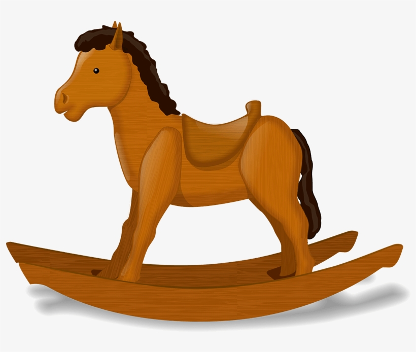 Horse Free Graphics Of And Ponies Rocking - Rocking Horse Clipart, transparent png download