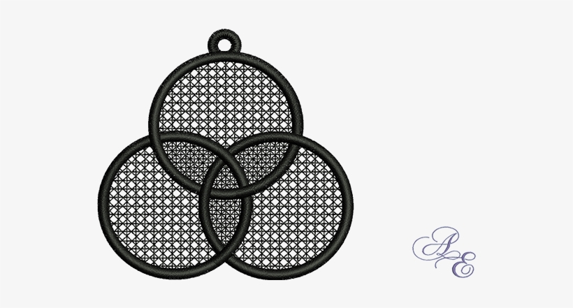 Lace Triple Circle - Circle, transparent png download