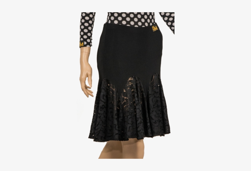 Lace Smooth Circle Latin & Rythm Skirt - Skirt, transparent png download