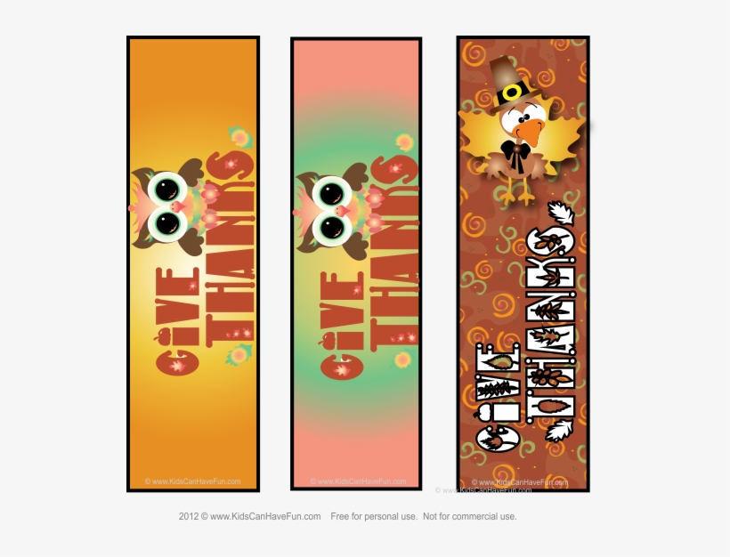 Download Cute Thanksgiving Bookmarks Clipart Thanksgiving - Thanksgiving, transparent png download