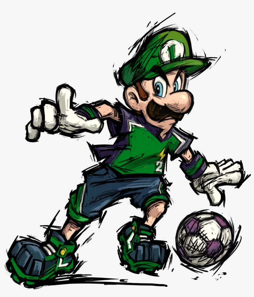 Mario Strikers Charged Super Mario Strikers Character Art Transparent Png 2122x2379 Free Download On Nicepng