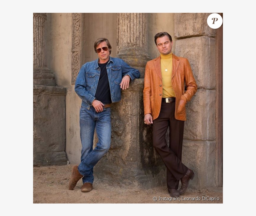 Leonardo Dicaprio Et Brad Pitt Sur La Première Photo - Leonardo Dicaprio Brad Pitt Tarantino, transparent png download