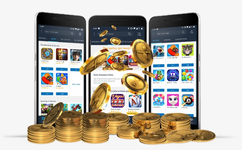 Buy Coins Image, Earn Coins Image - Smartphone, transparent png download