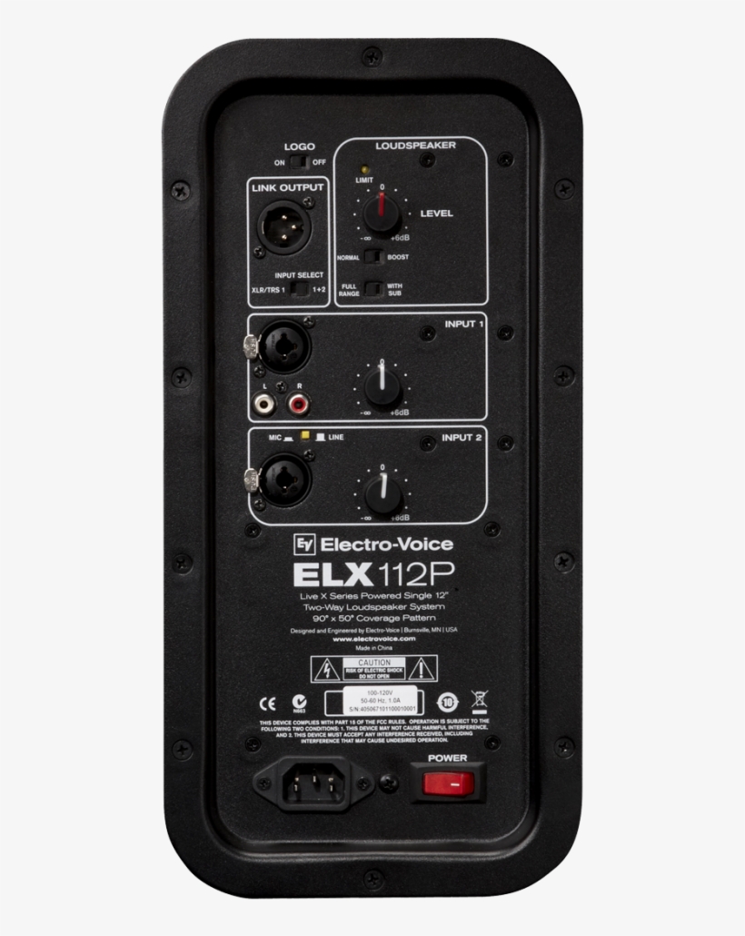 Ev Electro Voice Elx112p 12" Active 2-way Dj Pa Speakers - Electro Voice Elx112p, transparent png download