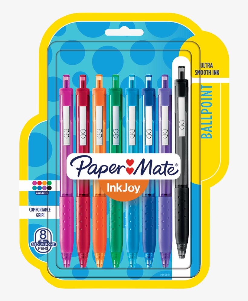 Paper Mate Inkjoy Retractable Ballpoint Pen Png Paper - Paper Mate Inkjoy 8, transparent png download