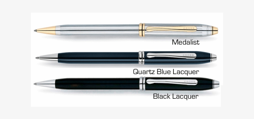 Townsend-pens - Cross Townsend Quartz Blue Lacquer Rollerball, transparent png download