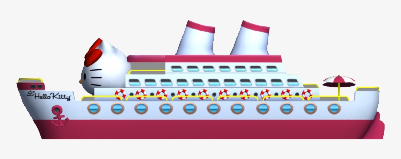 Hello Kitty Cruise Liner Background Object From Hello - Clip Art, transparent png download