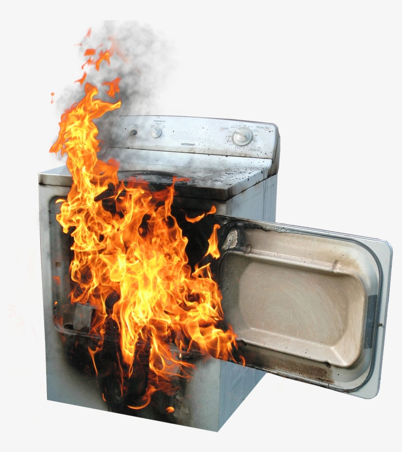 Benefits Of Dryer Vent Cleaning - Dryer Vent On Fire, transparent png download