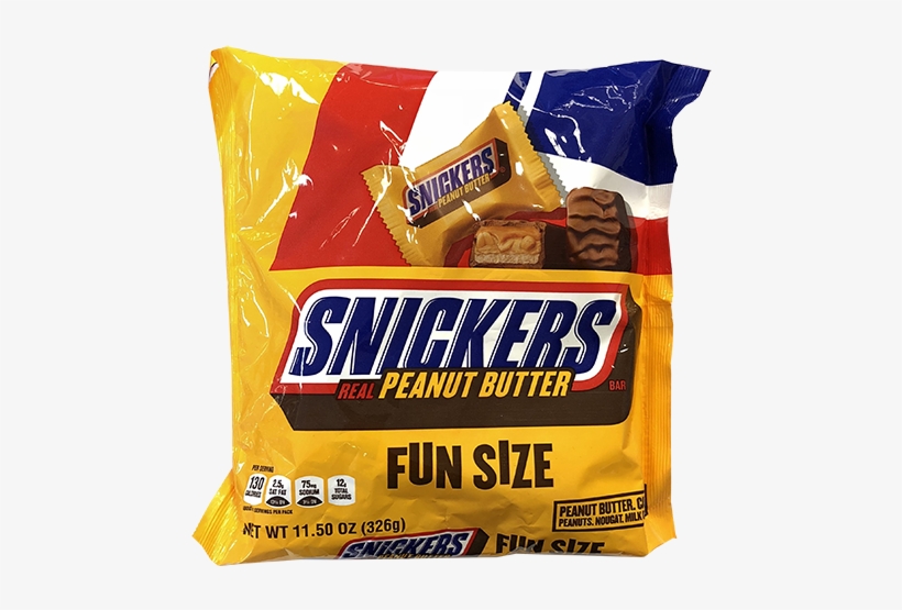 Snickers Peanut Butter Fun Size Candy Bars - Snickers Protein Bar 18 Bars Chocolate Caramel Peanut, transparent png download