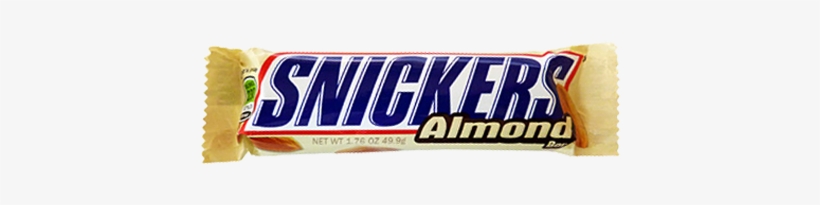 Snickers Almond Candy Bar - Snickers Almond, transparent png download