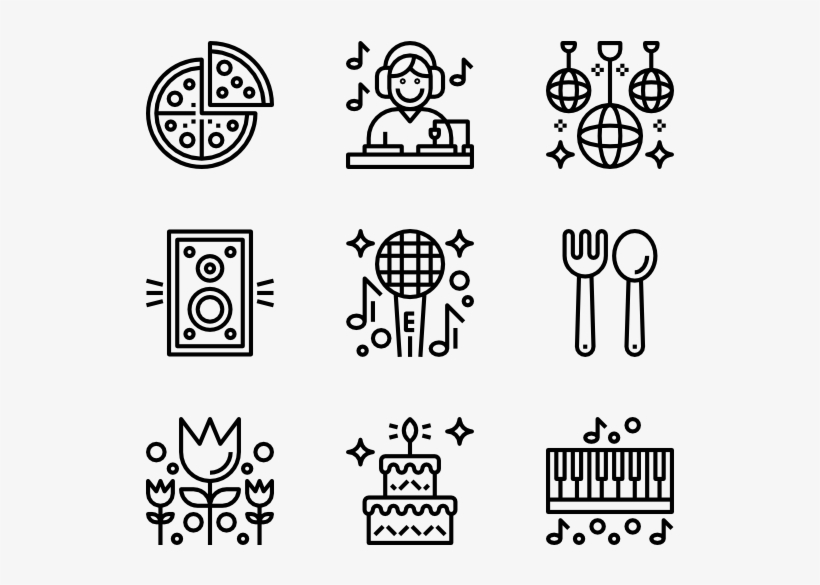 Party - Webdesign Icons, transparent png download