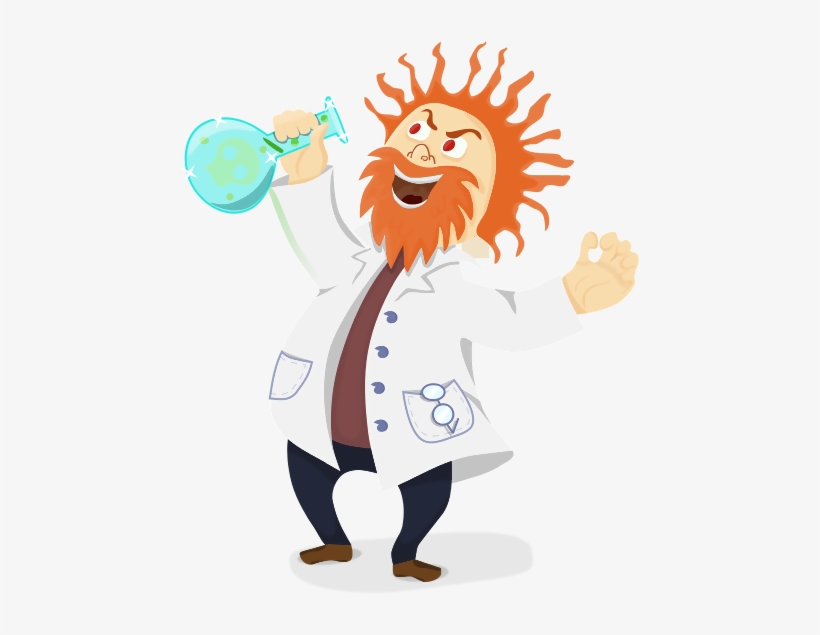 Crazy Scientist - Scientist Png, transparent png download
