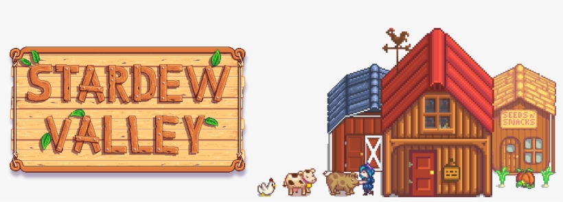 Stardew Valley Sign And Farm Png - Stardew Valley Barn Mod, transparent png download