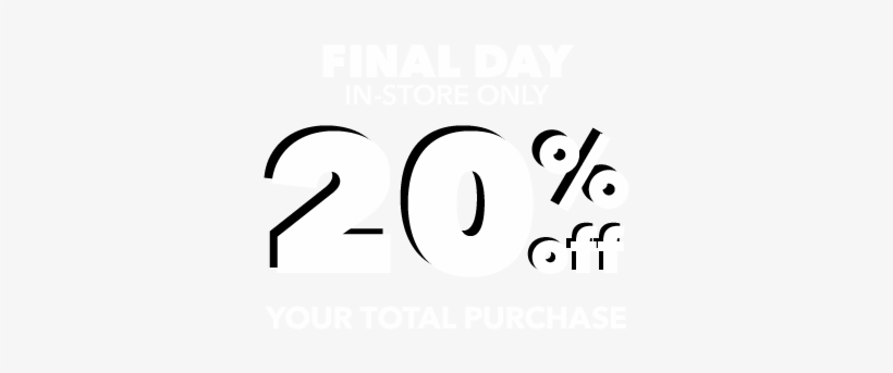 20% Off Your Total Purchase - And, transparent png download