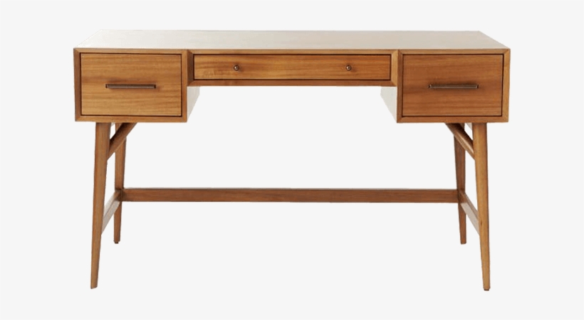 Black Mid Century Desk, transparent png download