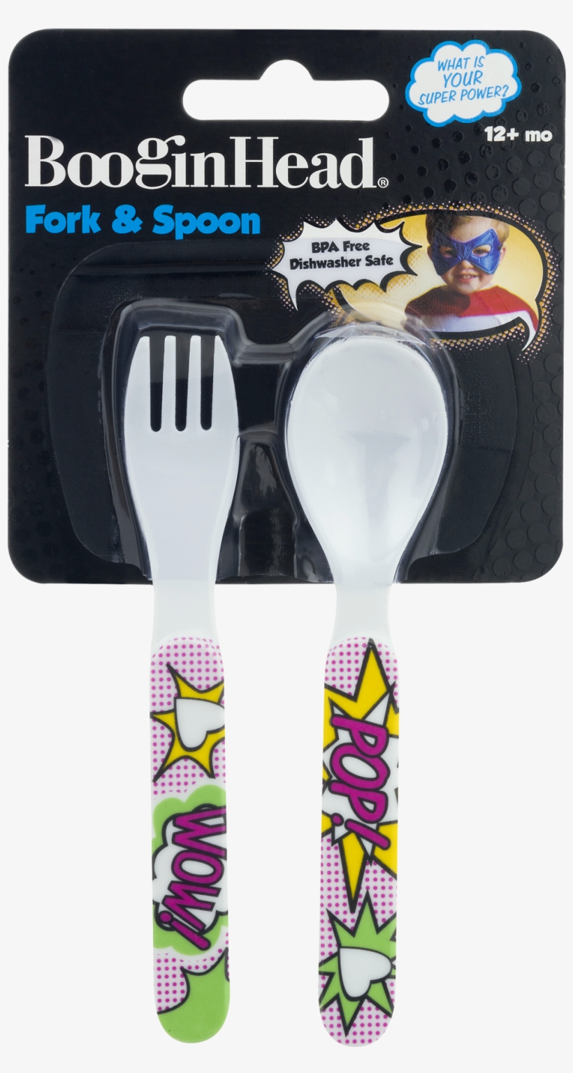 Booginhead Melamine Super Power Bam Utensil Set, Blue/red, transparent png download
