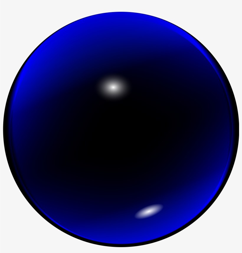 This Free Icons Png Design Of Glass Blue Ball, transparent png download