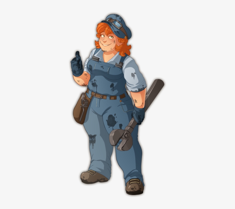 Mechanic Mechanic Female - Lethis Path Of Progress Characters, transparent png download