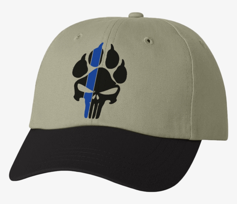 *new Style* K9 Punisher Dad Hat - Valucap 6440 Brush Twill Econ Cap, Price/each - Khaki/navy,, transparent png download