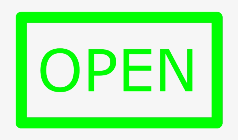 Open Sign, transparent png download