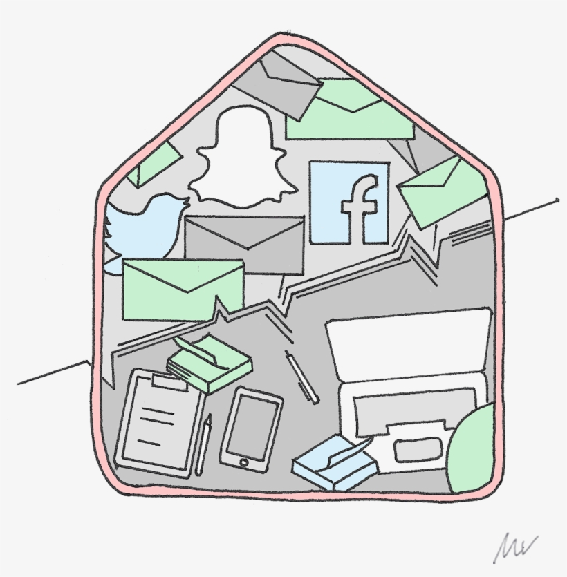 Productivity, Information Overload & Stress - Diagram, transparent png download