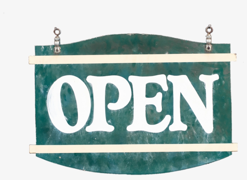 Open, Sign - Gerahmtes Holzbild Open Von Art Studio Art Plaza Größe:, transparent png download