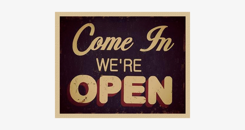 Opensign Vintage - We Are Opening A Restaurant, transparent png download