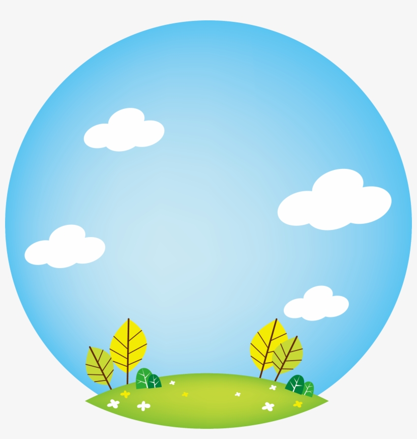 Blue Sky Grass Vector - Portable Network Graphics, transparent png download