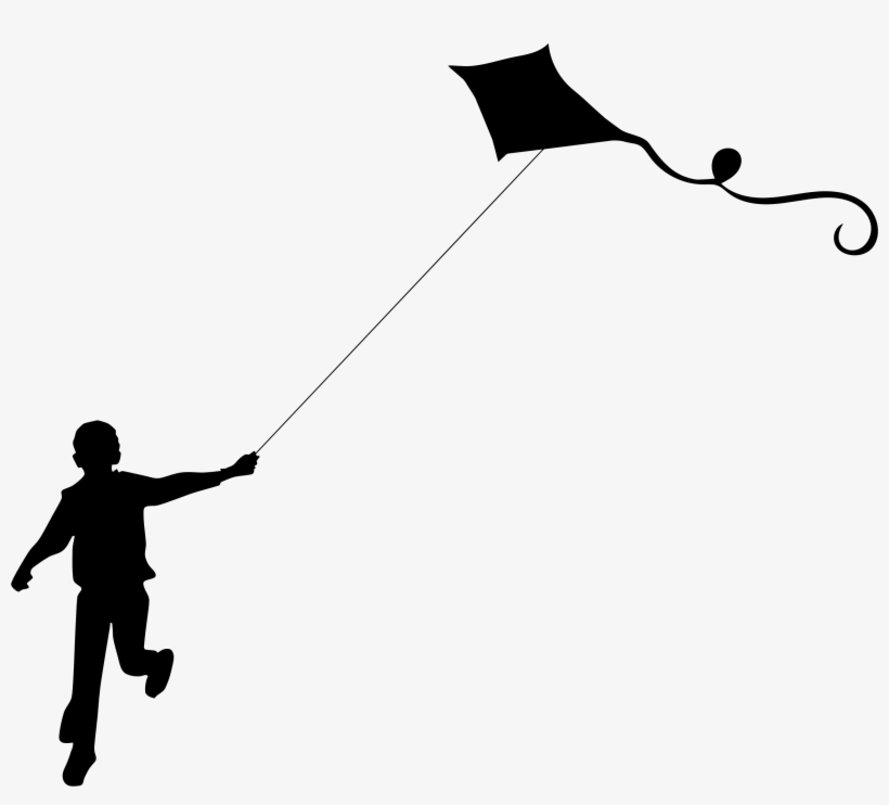 This Free Icons Png Design Of Boy Flying Kite Minus, transparent png download