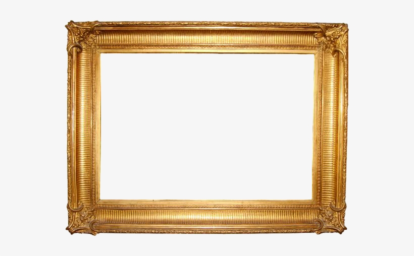 Gold Frame Png Clipart - Gold Picture Frame Clipart, transparent png download