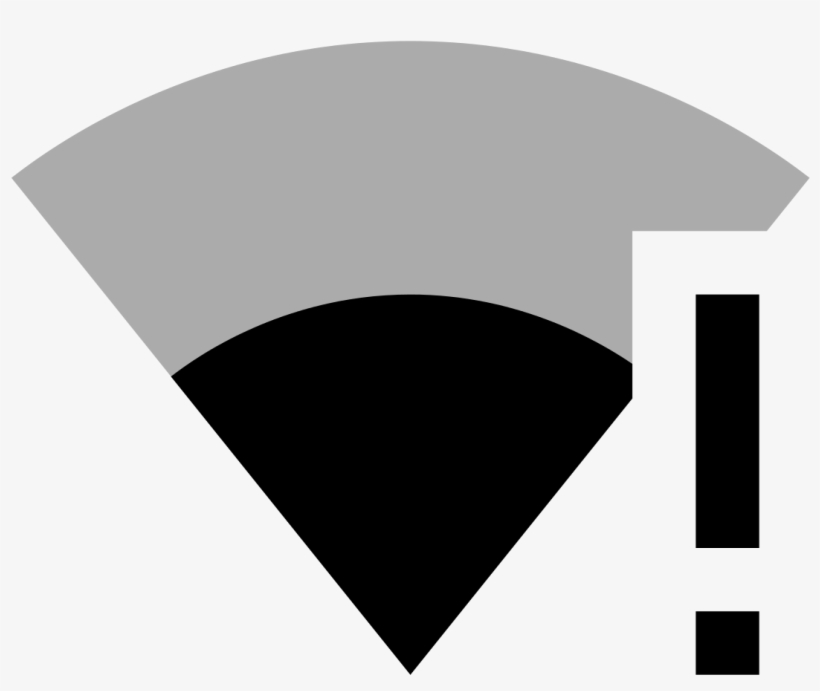 Ic Signal Wifi Statusbar Connected No Internet 2 26x24px - Status Bar, transparent png download