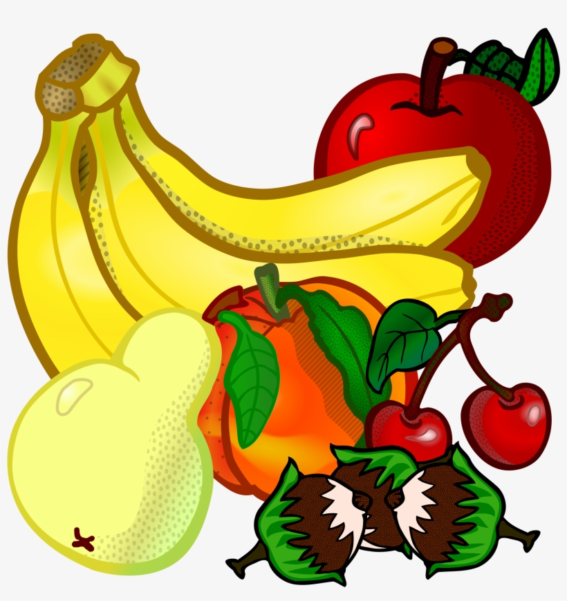 Svg Free Library Fruit Clipart - Fruit Coloring Book For Adults: Fun And Meditative, transparent png download