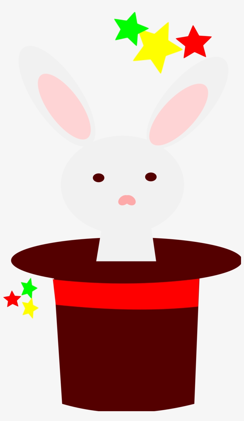 Rabbit Clipart Read - Rabbit In Hat Clipart, transparent png download