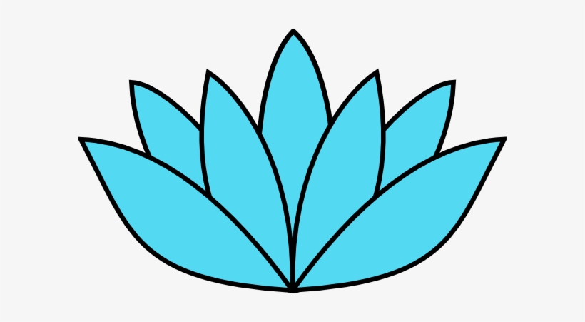 Clip Art At Clker Com Vector Online - Blue Lotus Clip Art, transparent png download