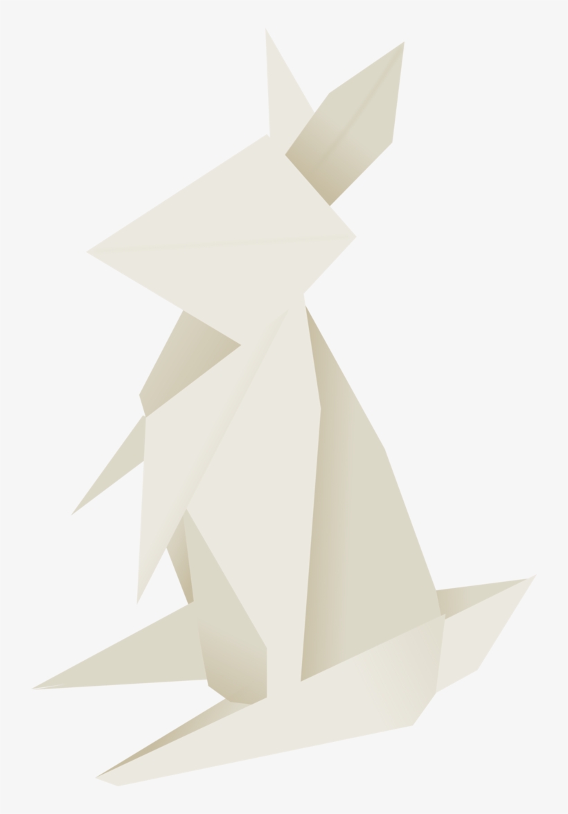 Vector Rabbit Origami Picture Library - Cutie Mark Rabbit, transparent png download