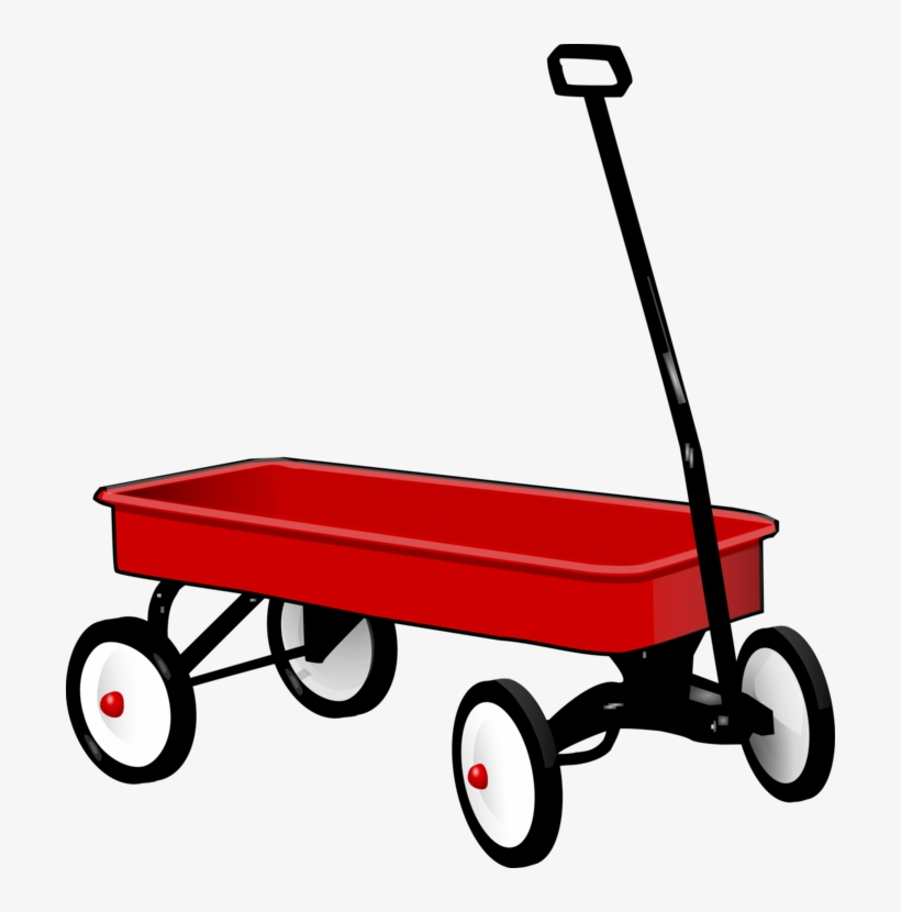Flyers Cliparts - Red Wagon Clipart Transparent PNG - 552x594 - Free