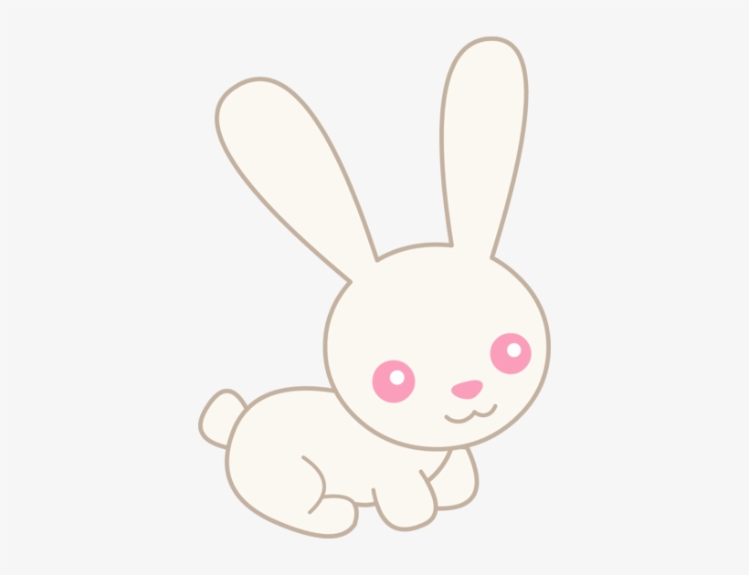 Clip Art Free Stock Cute Bunny Science - Black And White Rabbit Clip Art, transparent png download