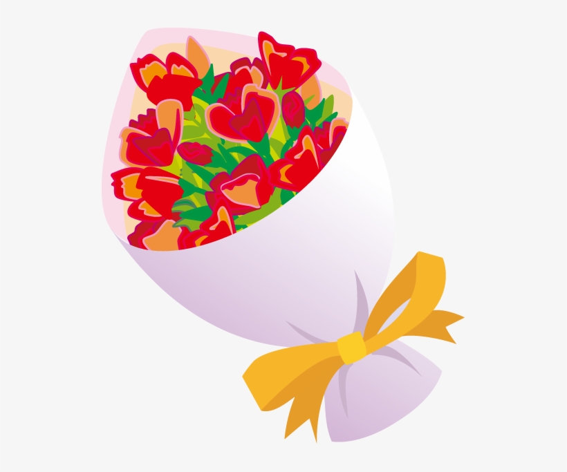 Bouquet Of Flowers Clipart - Bunch Of Flowers Clipart, transparent png download