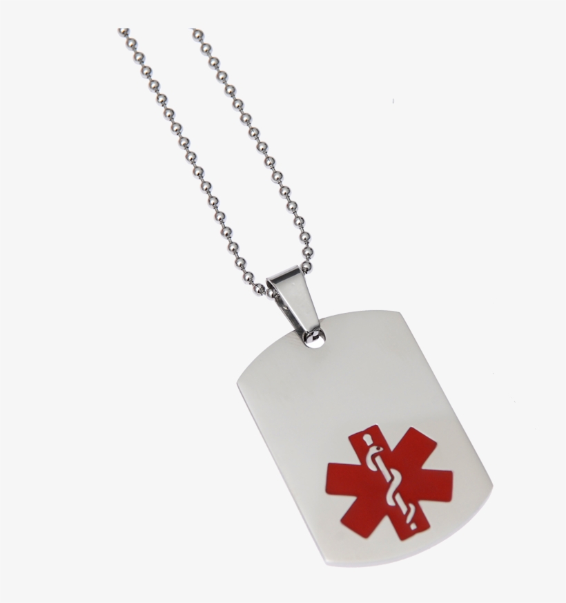 Stainless Steel Dog Tags - Mediband Dog Tag Stainless Steel, transparent png download