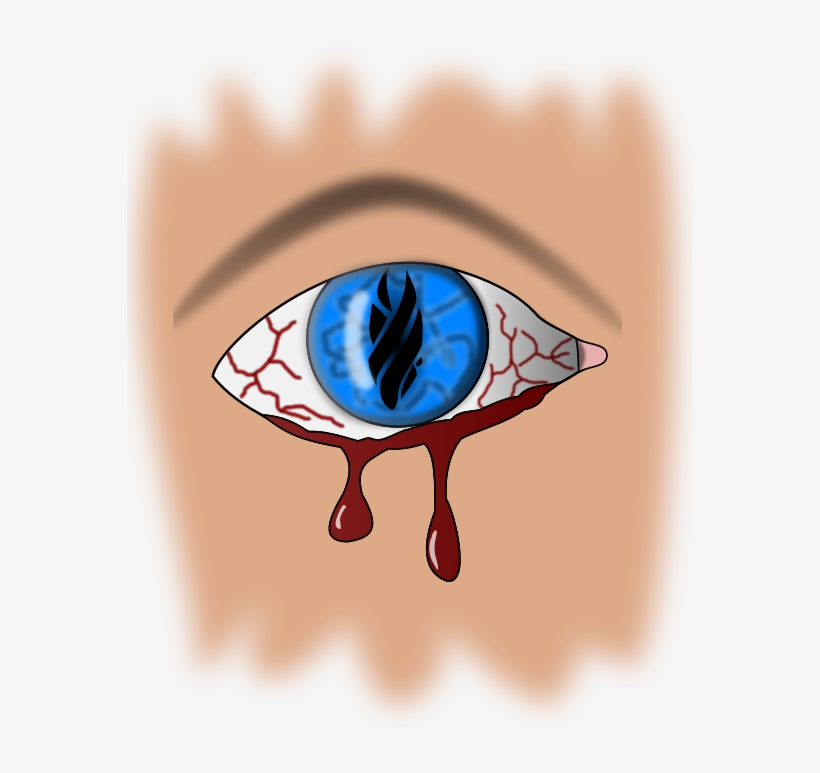 El Derramamiento De Sangre En Los Ojos - Bleeding Eyes Cartoon, transparent png download