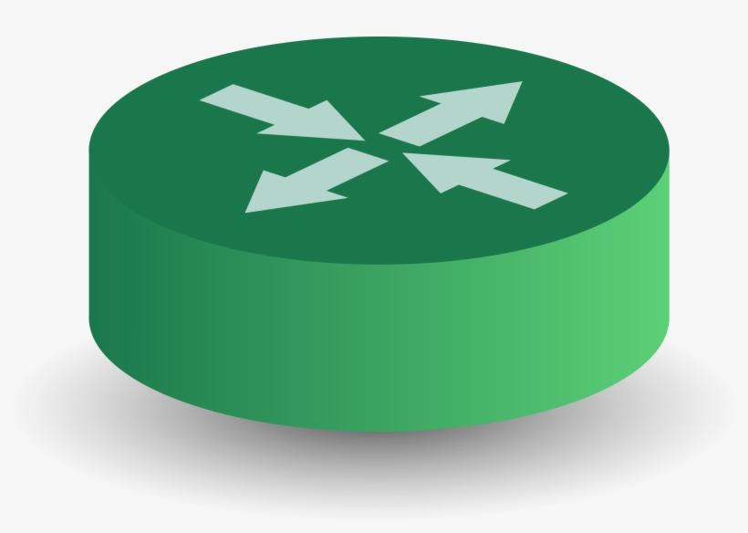 This Free Icons Png Design Of Green-router, transparent png download
