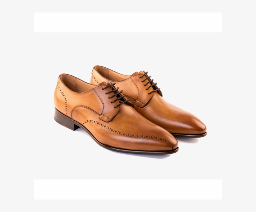 Derby Shoe In Tan Calf Leather - Nero - Derby Shoe In Tan Calf Leather - Eu44 - Uk 10, transparent png download