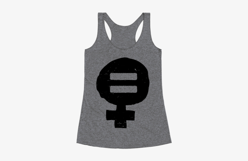 Feminism & Equality Symbol Racerback Tank Top - Ruth Bader Ginsburg Shirt Workout, transparent png download