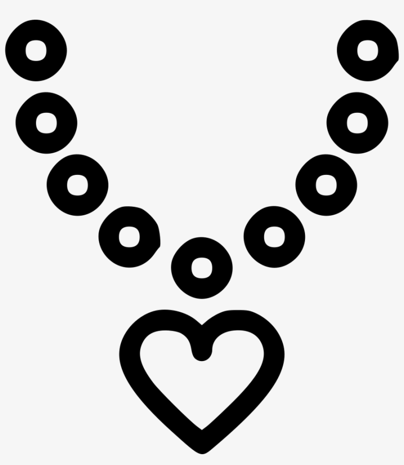 Diamond Necklace Ring Heart Pendant Gift Comments - Necklace In Icon Png, transparent png download