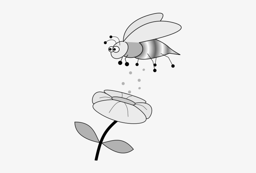 The Pollen Particle Begins To Rise When The Bee Is - Illustration, transparent png download