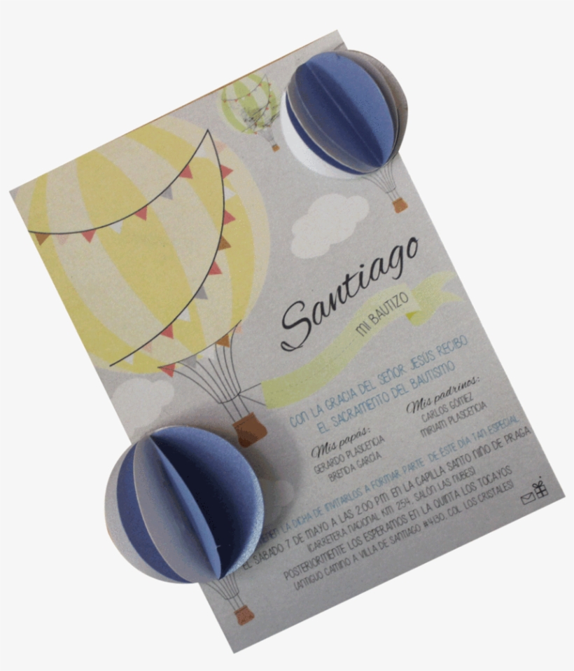 Invitación Bautizo - Brochure, transparent png download