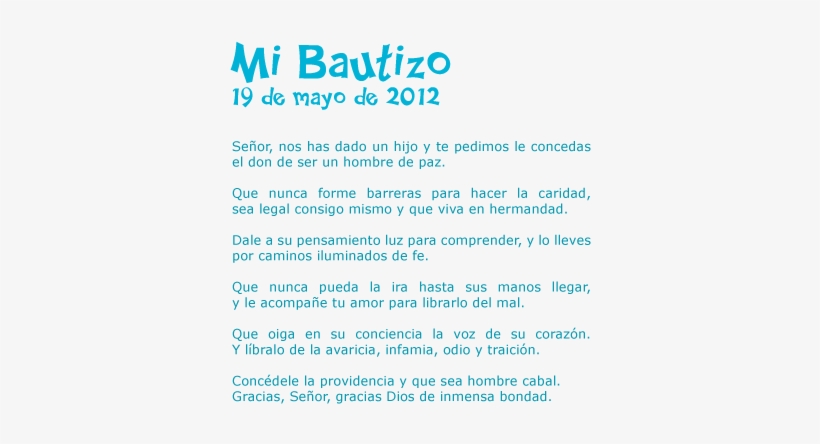 Gracias A Dios Por Mi Bautizo, transparent png download