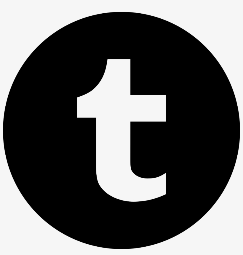 Social Tumblr Circle Svg Png Icon Free Download - Black Icon, transparent png download