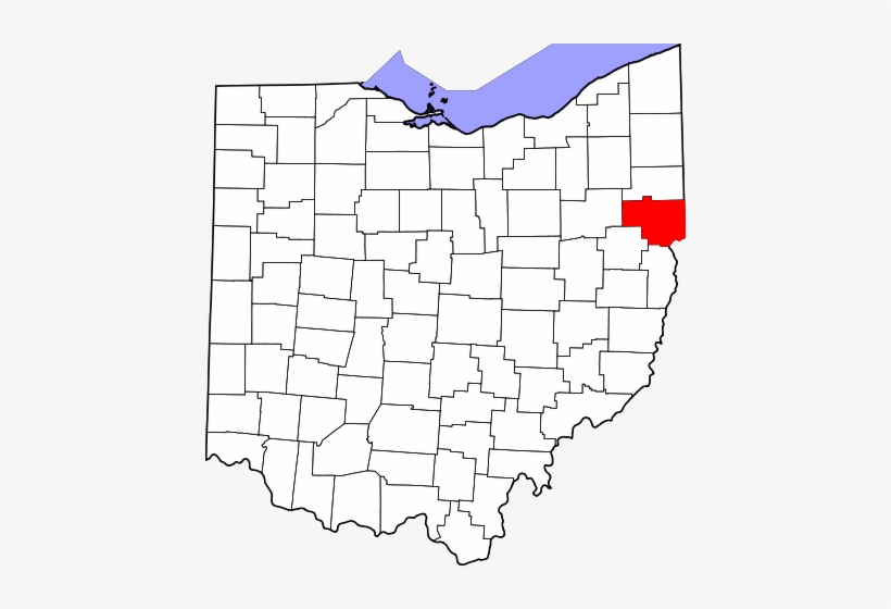 Map Of Ohio Highlighting Columbiana County - Wadsworth Ohio On A Map, transparent png download